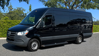 Bus with driver