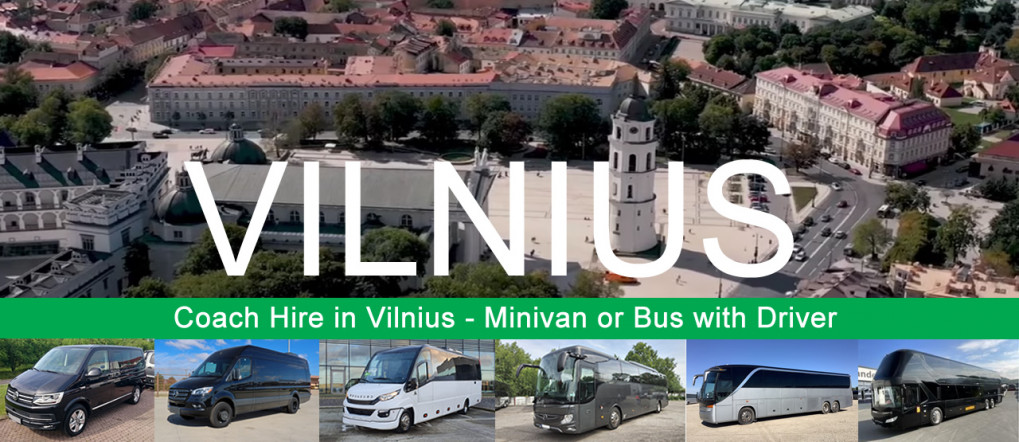 Bus hire and minivan rental with driver in Vilnius