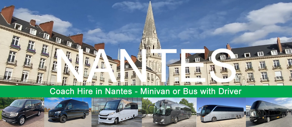Noleggio autobus e minivan con conducente a Nantes