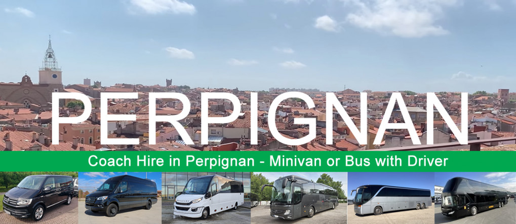 Bus hire and minivan rental with driver in Perpignan