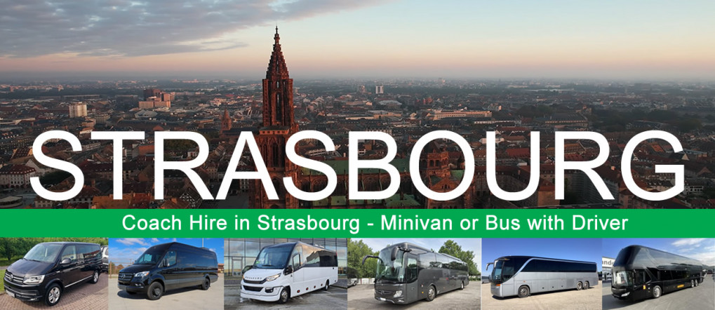 Bus hire and minivan rental with driver in Strasbourg