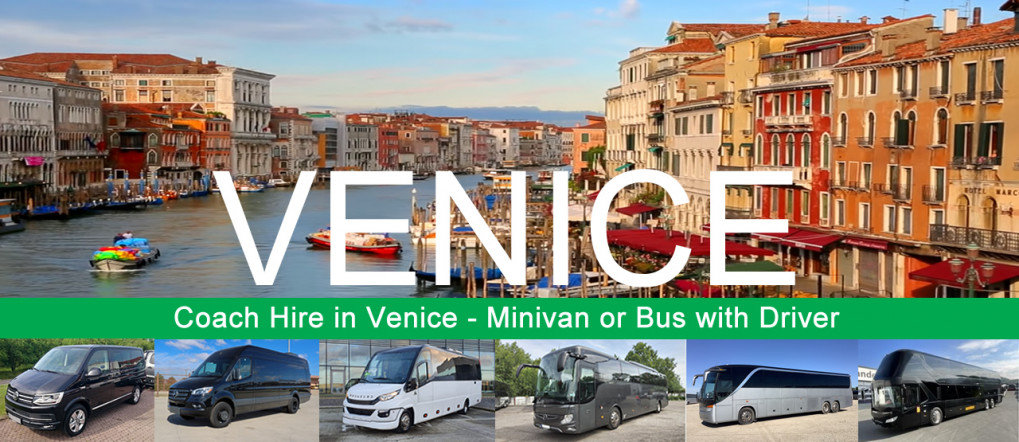 Bus hire and minivan rental with driver in Venice