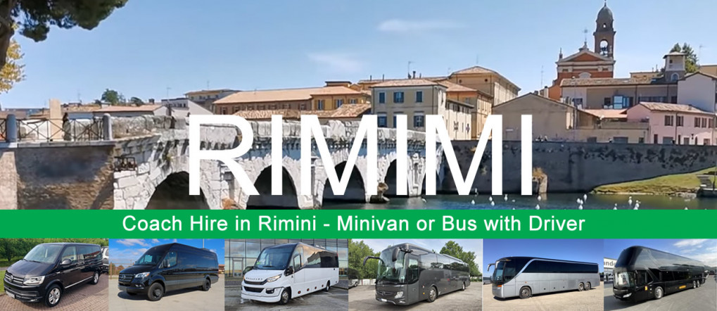 Bus hire and minivan rental with driver in Rimini