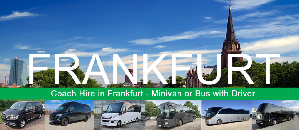 Bus hire and minivan rental with driver in Frankfurt