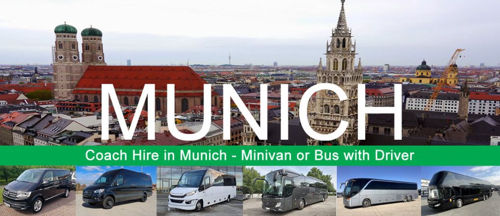 Bus company in Munich - Book a coach or minivan with driver Bus hire and minivan rental with driver in Munich