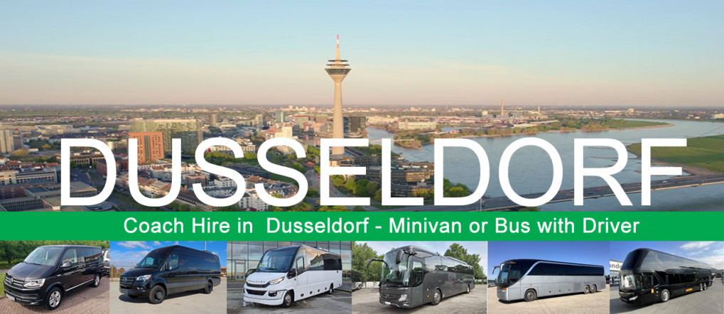 Bus company in Dusseldorf - Book a coach or minivan with driver Bus hire and minivan rental with driver in Dusseldorf