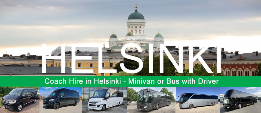  Bus hire and minivan rental with driver in Helsinki