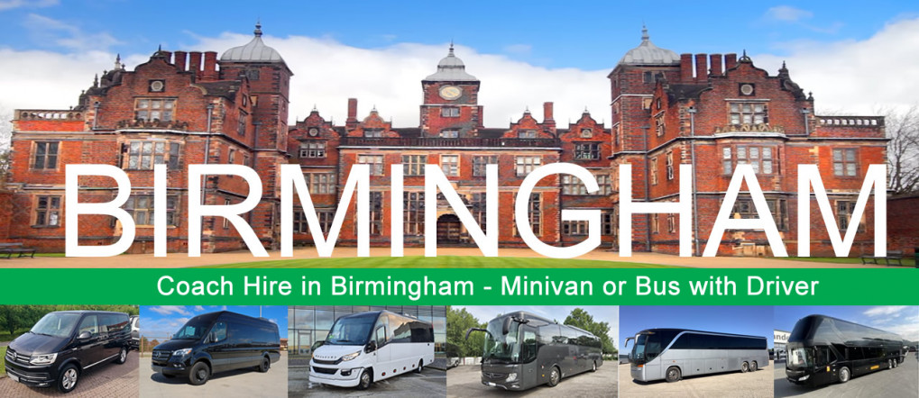 Bus hire and minivan rental with driver in Birmingham