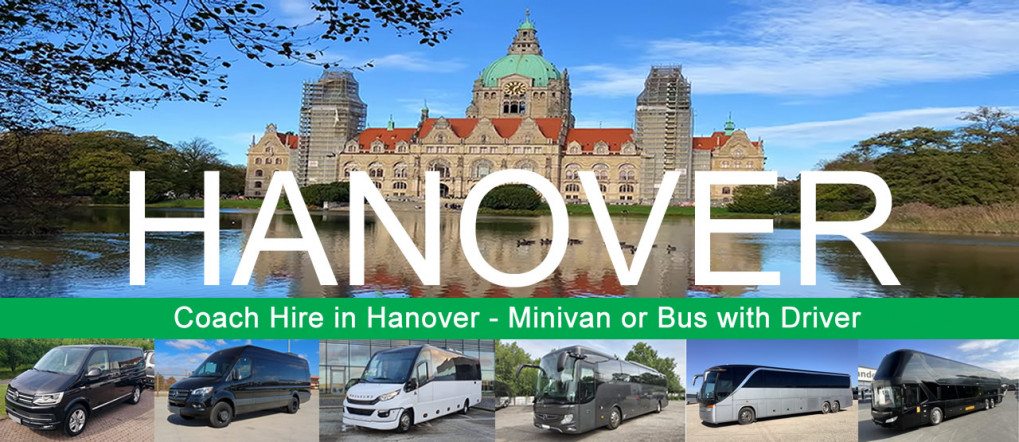 Bus company in Hannover - Book a coach or minivan with driver Bus hire and minivan rental with driver in Hannover